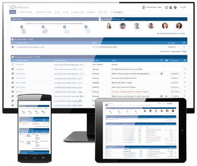 emPerform dashboard on devices
