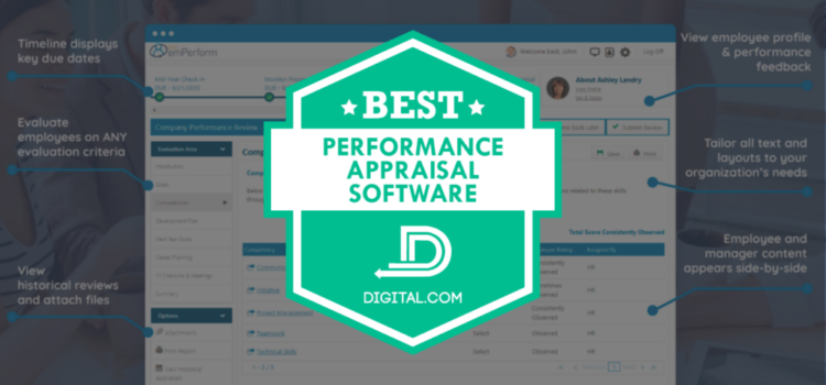 emPerform Named Best Performance Appraisal Software by Digital.com