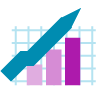 emPerform icons-59 Bar chart with increase over time.