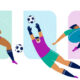 What the World Cup Final Teaches HR About Performance Management Blog Feature - three graphics of people playing soccer, action poses